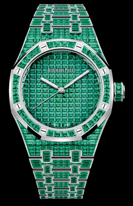 Audemars Piguet Replica Watch ROYAL OAK SELFWINDING EMERALD "50TH ANNIVERSARY" 15554BC.EE.1274BC.01 Audemars Piguet Replica Watch ROYAL OAK SELFWINDING EMERALD "50TH ANNIVERSARY" 15554BC.EE.1274BC.01